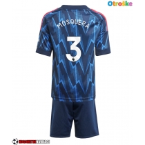 Otroške Nogometnih dresov Arsenal Cristhian Mosquera #3 Gostujoči 2025-26 Kratki rokavi (+ hlače)